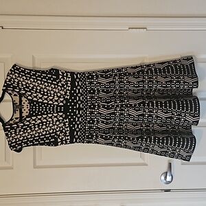 Muse Black Beige Jacquard A-Line